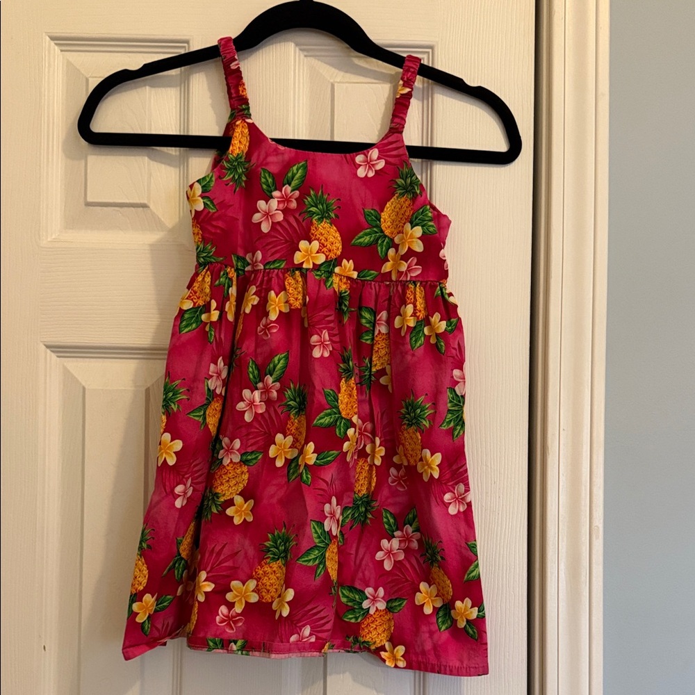 RJC made in Hawaii Floral Pink Girls Dress 6
